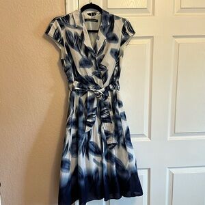 Jones Wear Dress, 50’s inspired A Line V Neck Dress, Size 6